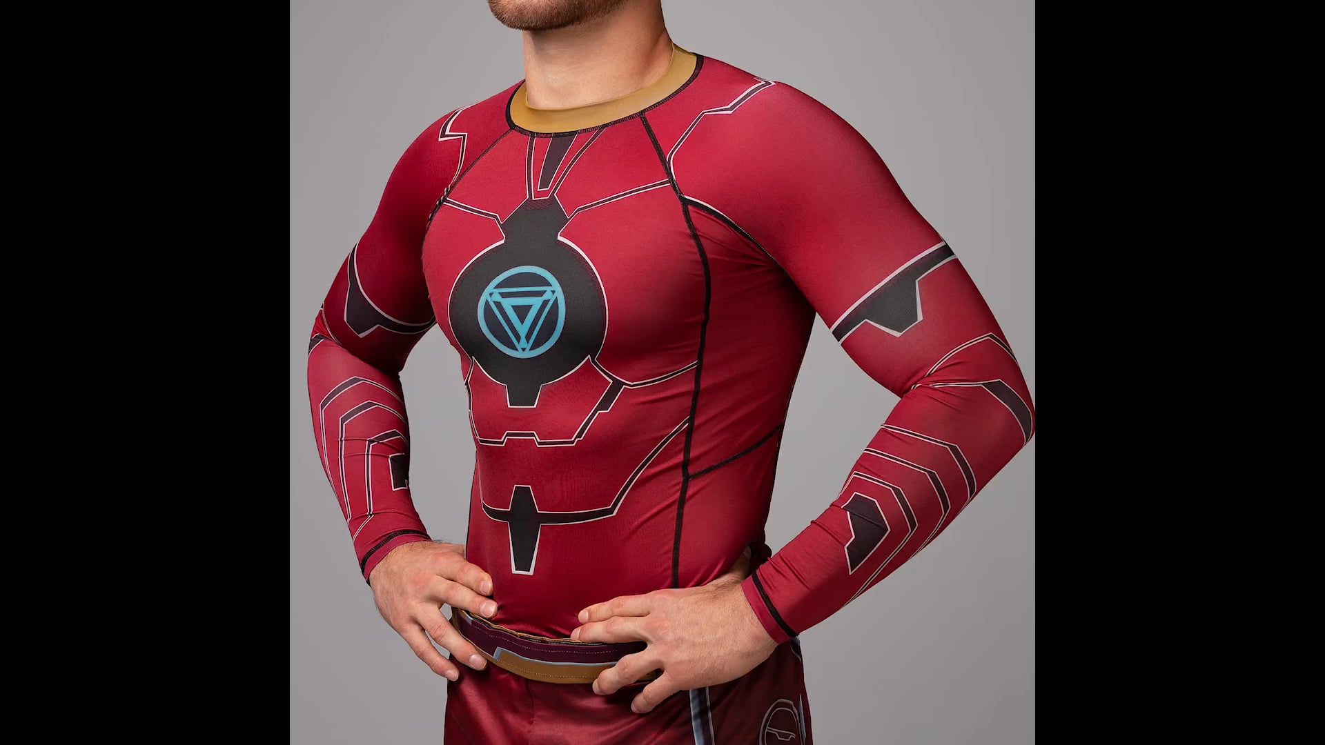 Marvel's Iron Man Long Sleeve Rash Guard - Image 6