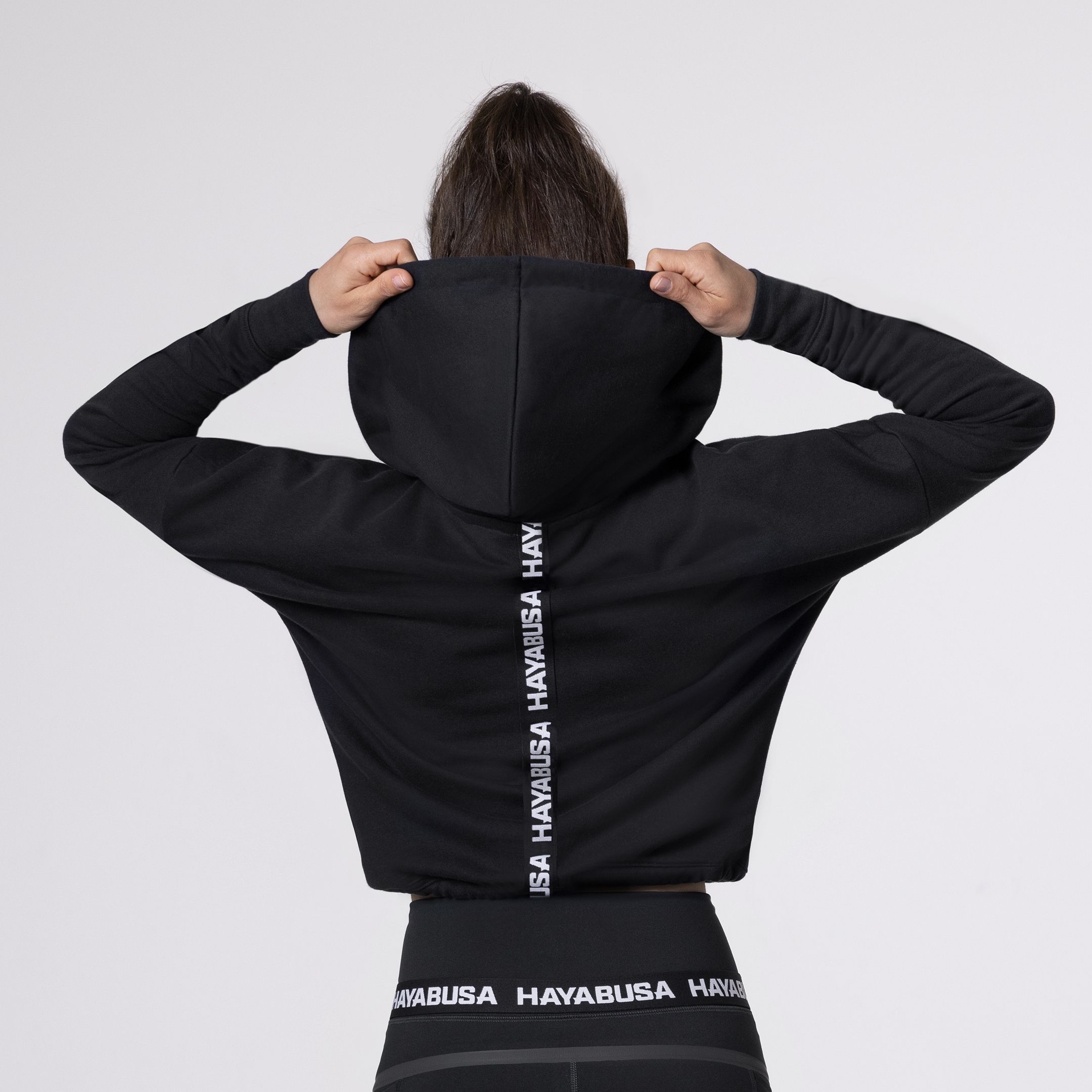 Women’s Cozy Fleece Cropped Hoodie - Image 3